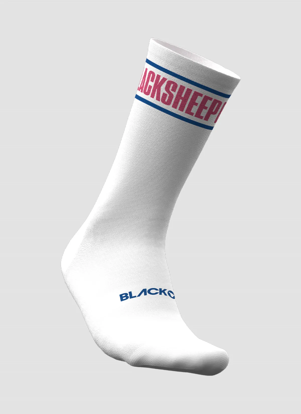 Black Sheep Accessories | Crew Sock - Tape White TapeWhite