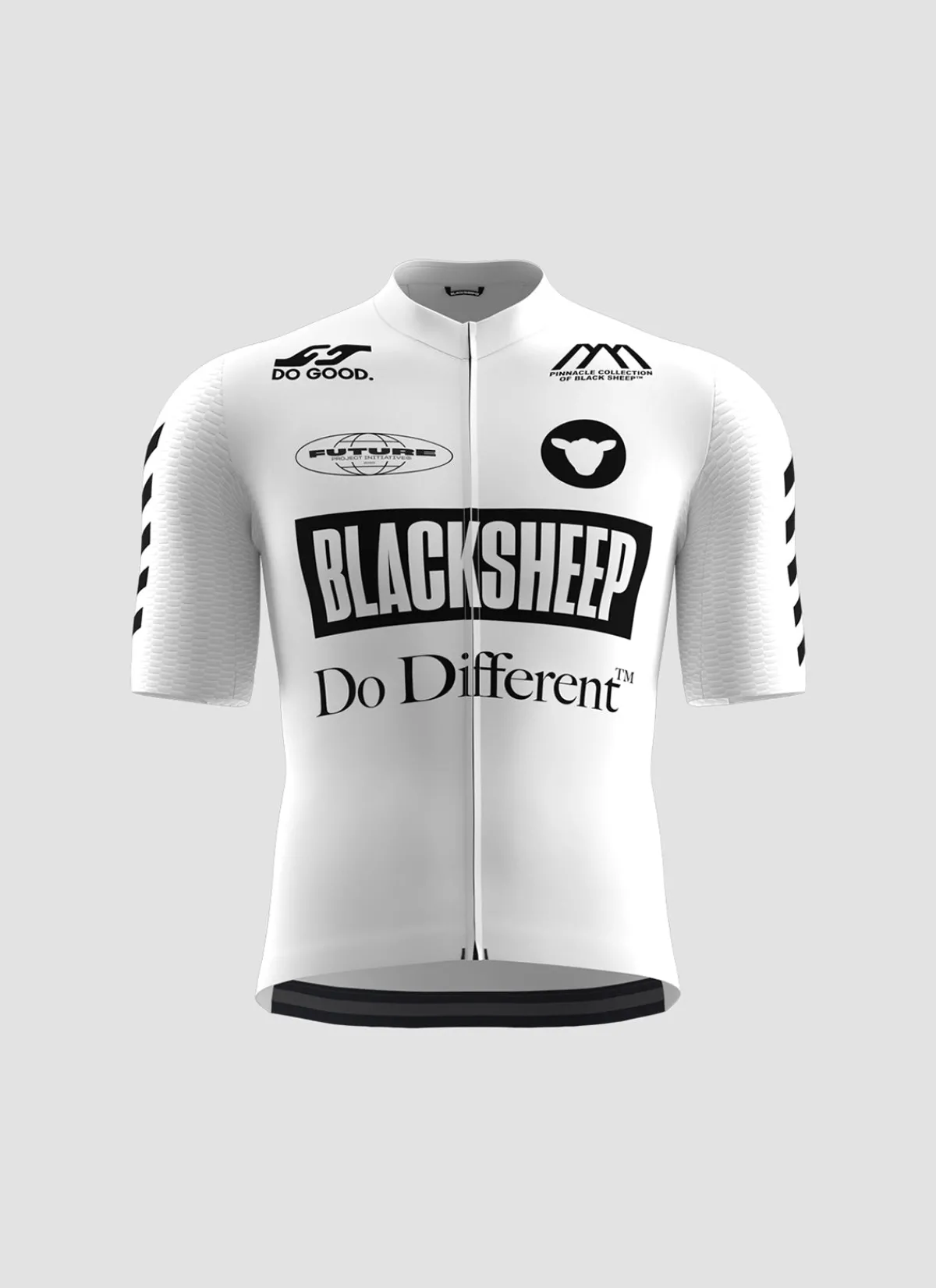 Black Sheep Jerseys | Men's Aero SS Jersey - Future Mono White FutureMonoWhite