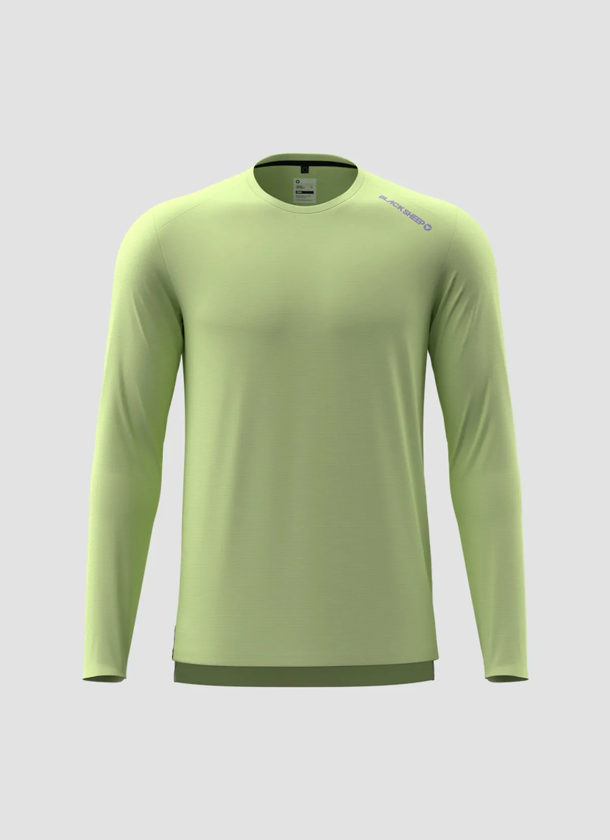 Black Sheep Shirts And Singlets | Men's Dry LS Tee - Shadow Lime ShadowLime