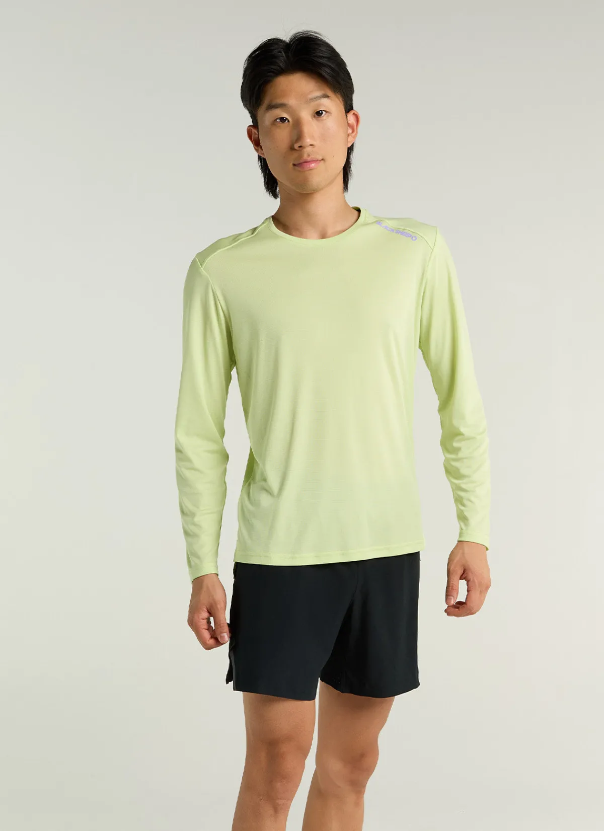 Black Sheep Shirts And Singlets | Men's Dry LS Tee - Shadow Lime ShadowLime