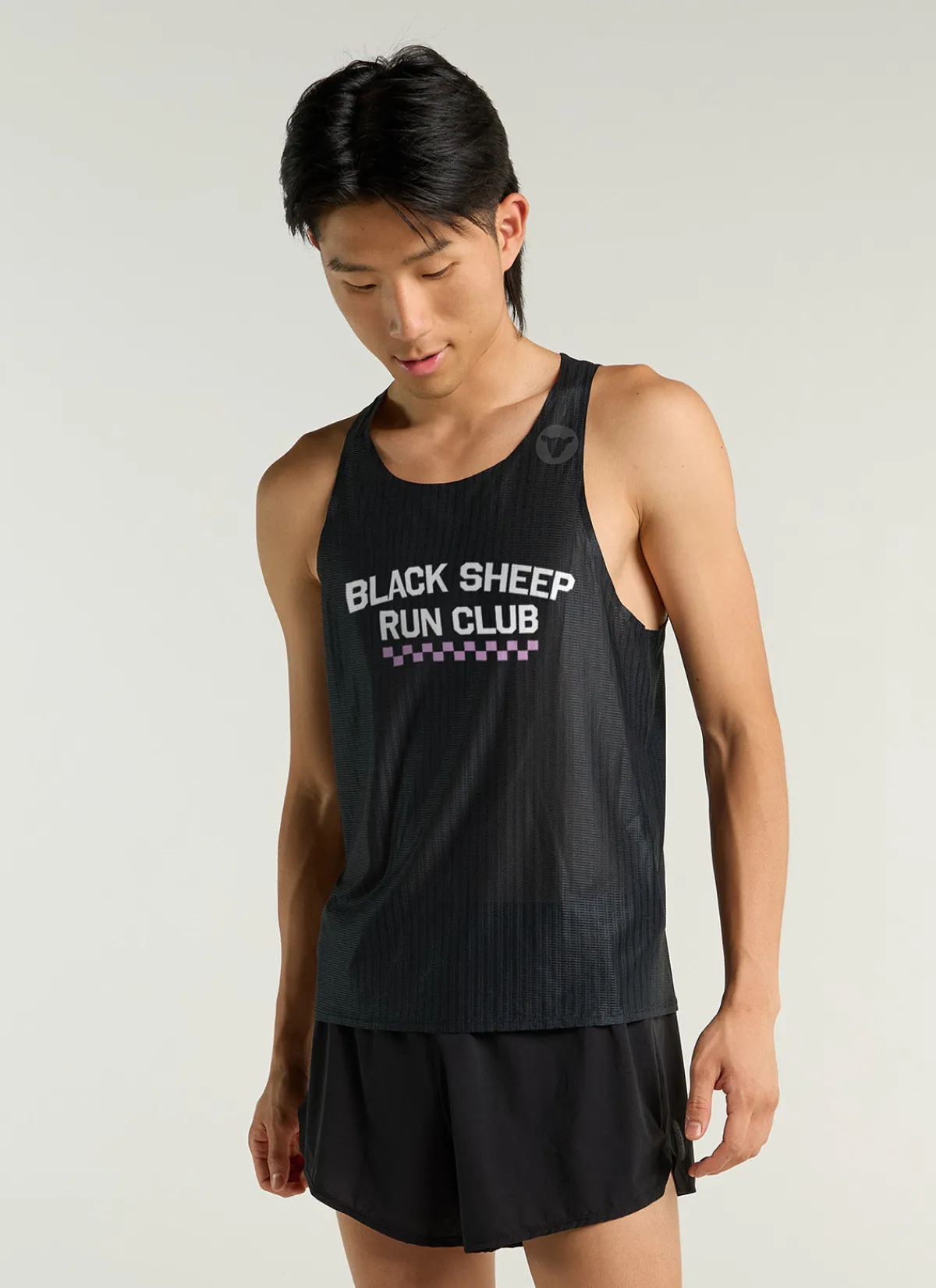 Black Sheep Shirts And Singlets | Men's Fly Singlet - Run Club Black RunClubBlack