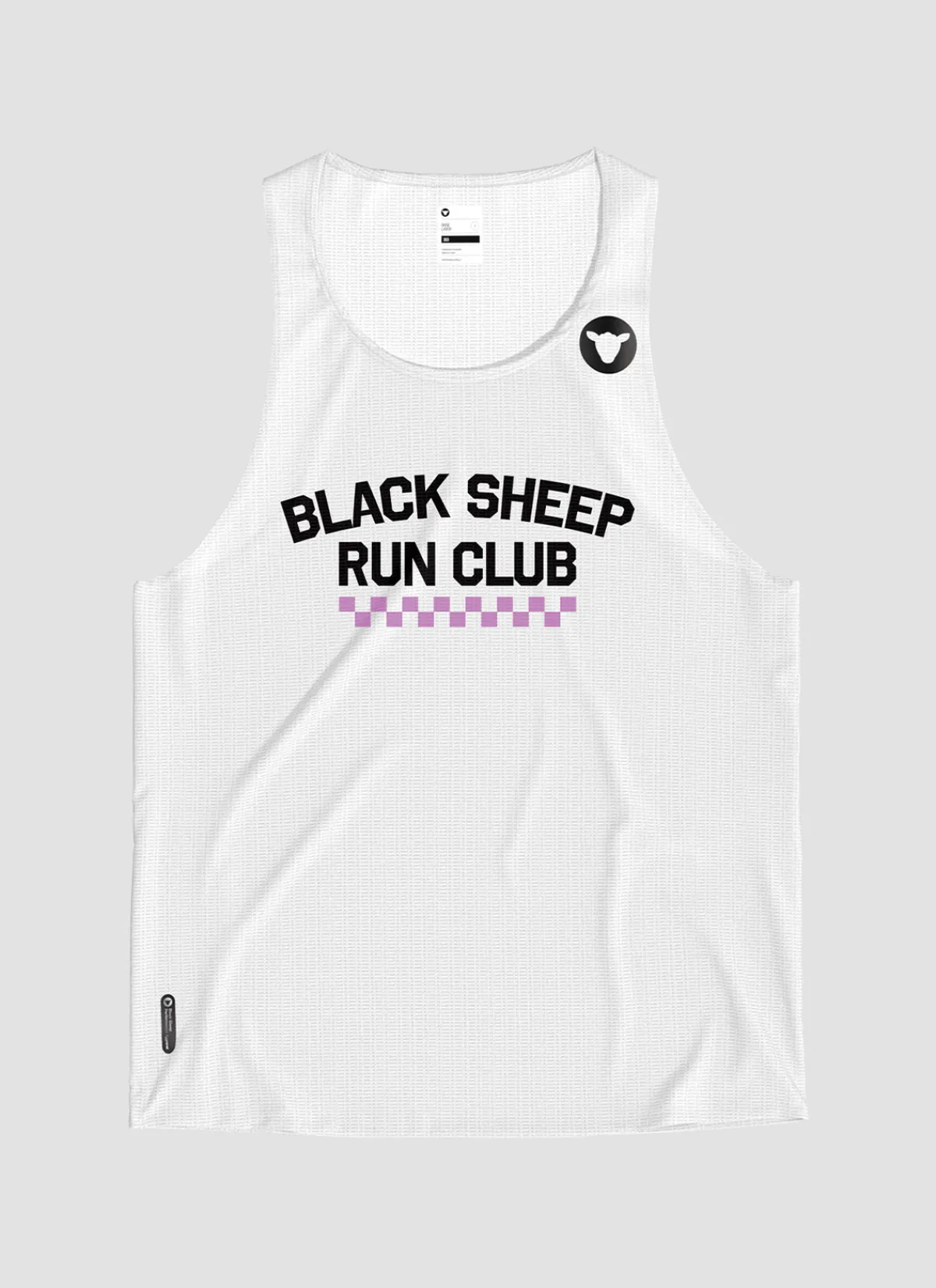 Black Sheep Shirts And Singlets | Men's Fly Singlet - Run Club White RunClubWhite