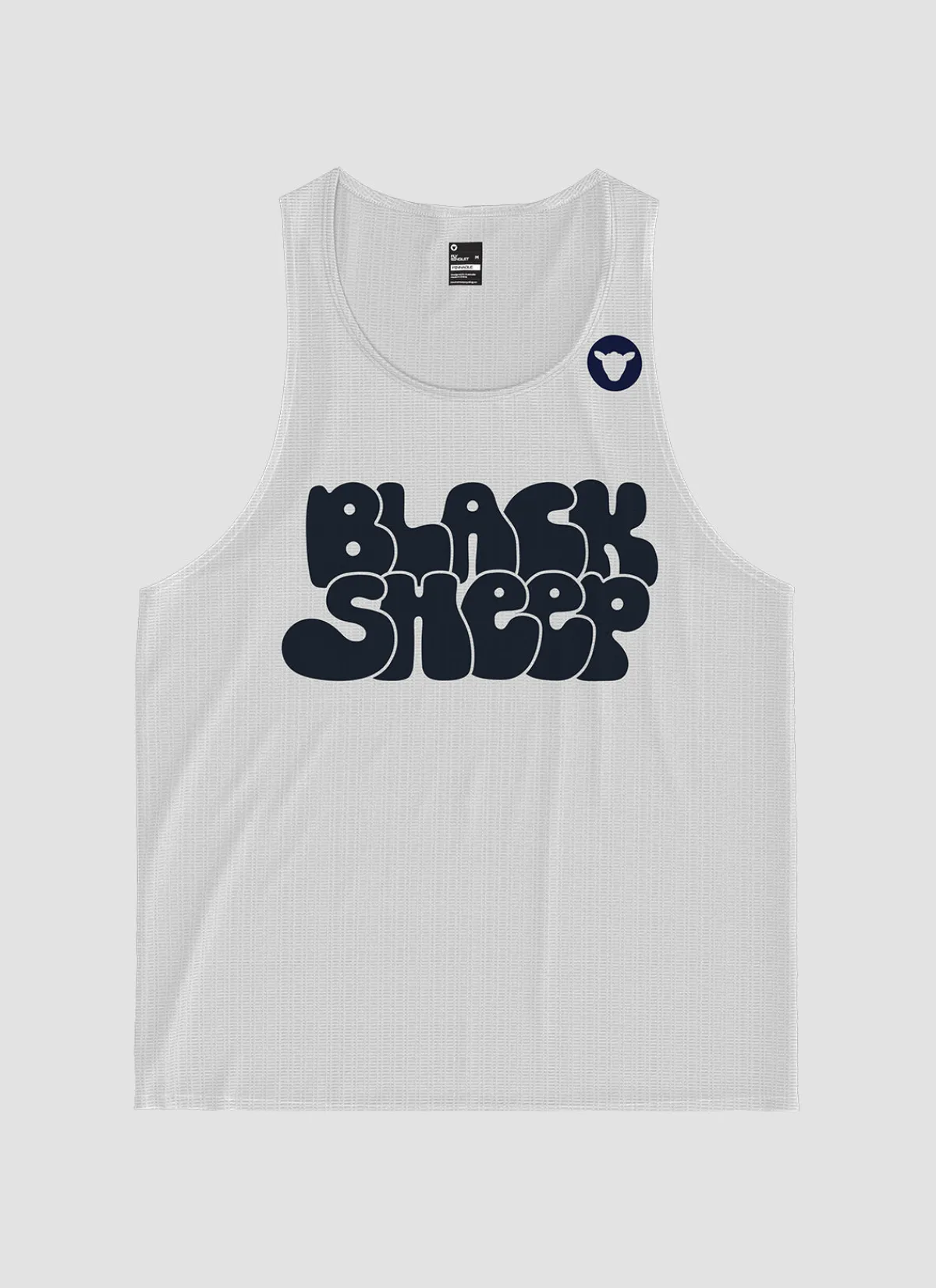 Black Sheep Shirts And Singlets | Men's Fly Singlet - Sports Club White SportsClubWhite