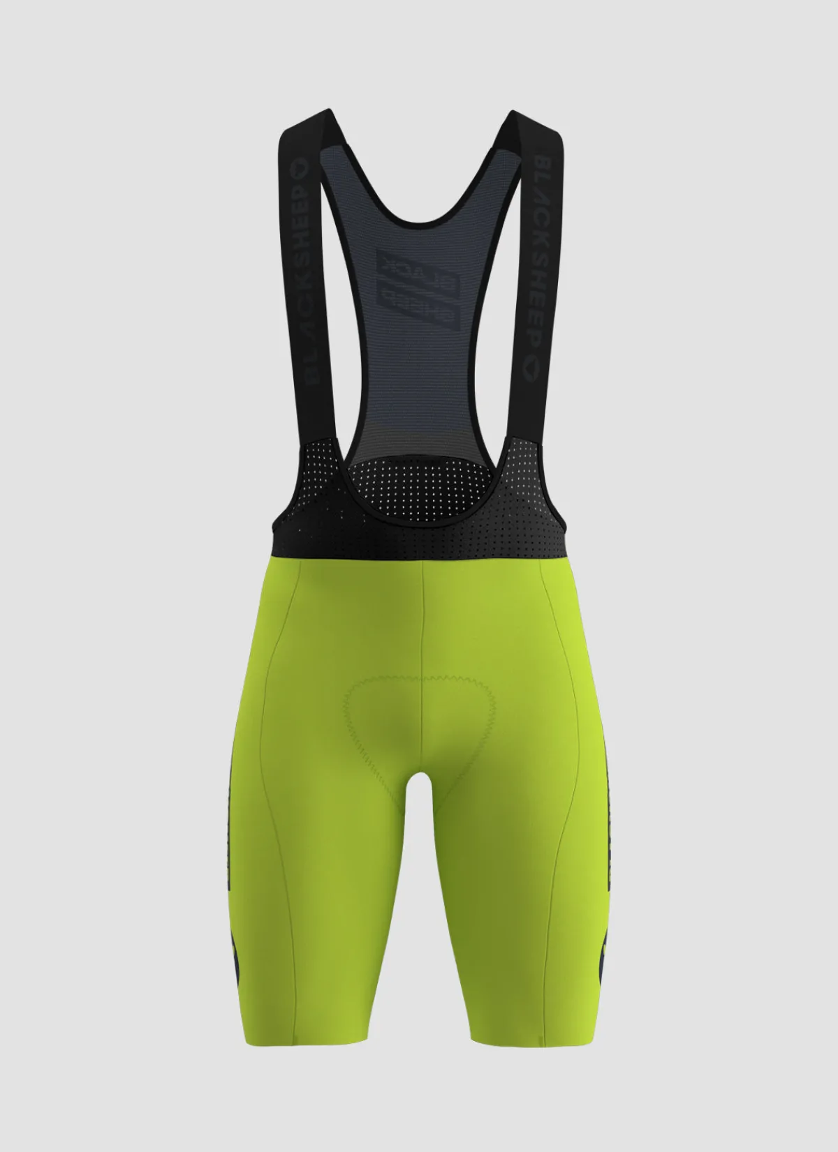 Black Sheep Bibs | Shorts | Men's Zer0 Bib and Brace - Acid Lime AcidLime