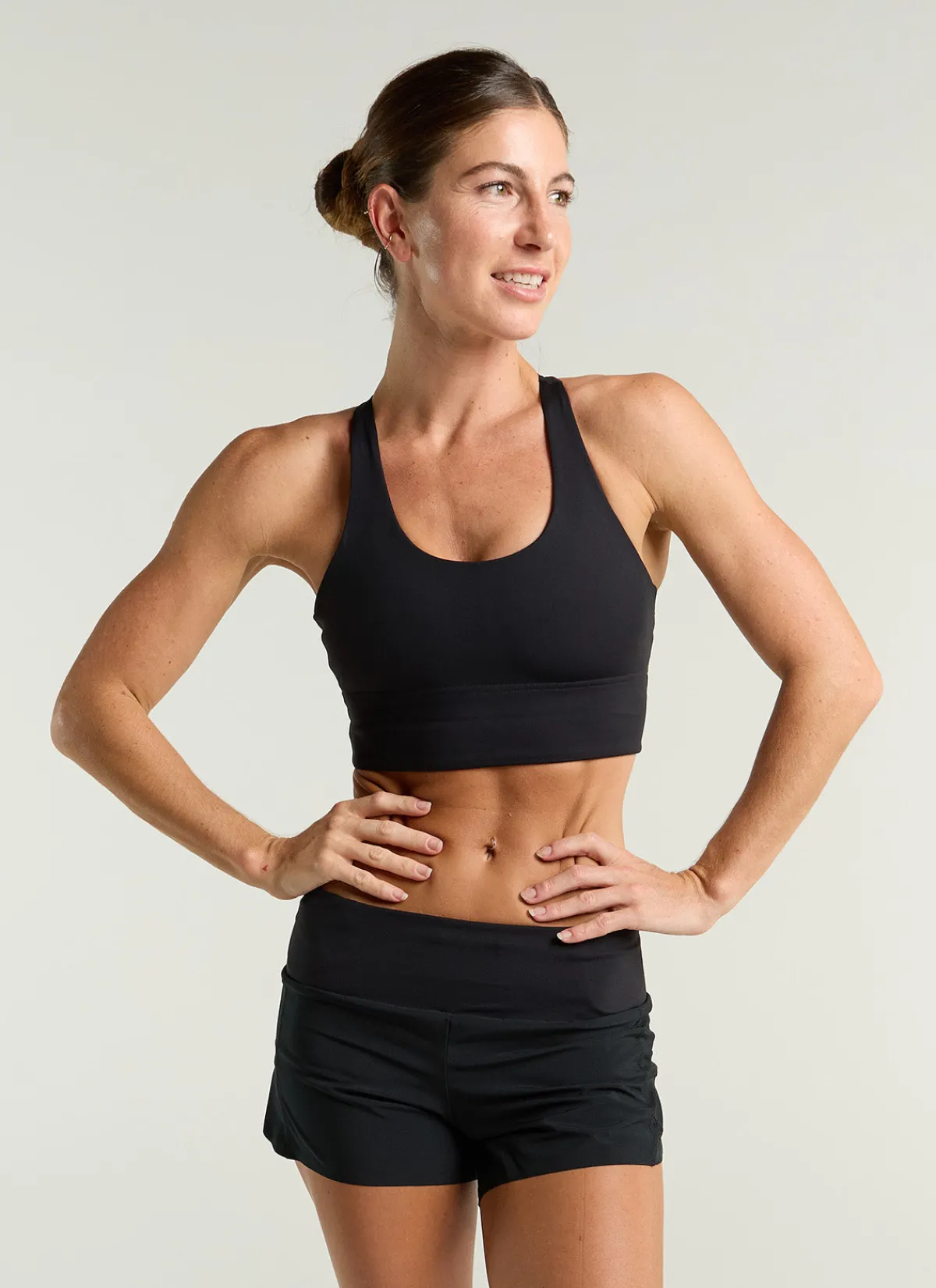 Black Sheep Sportswear | Shirts And Singlets | Women's Long Line Padded Crop - Black